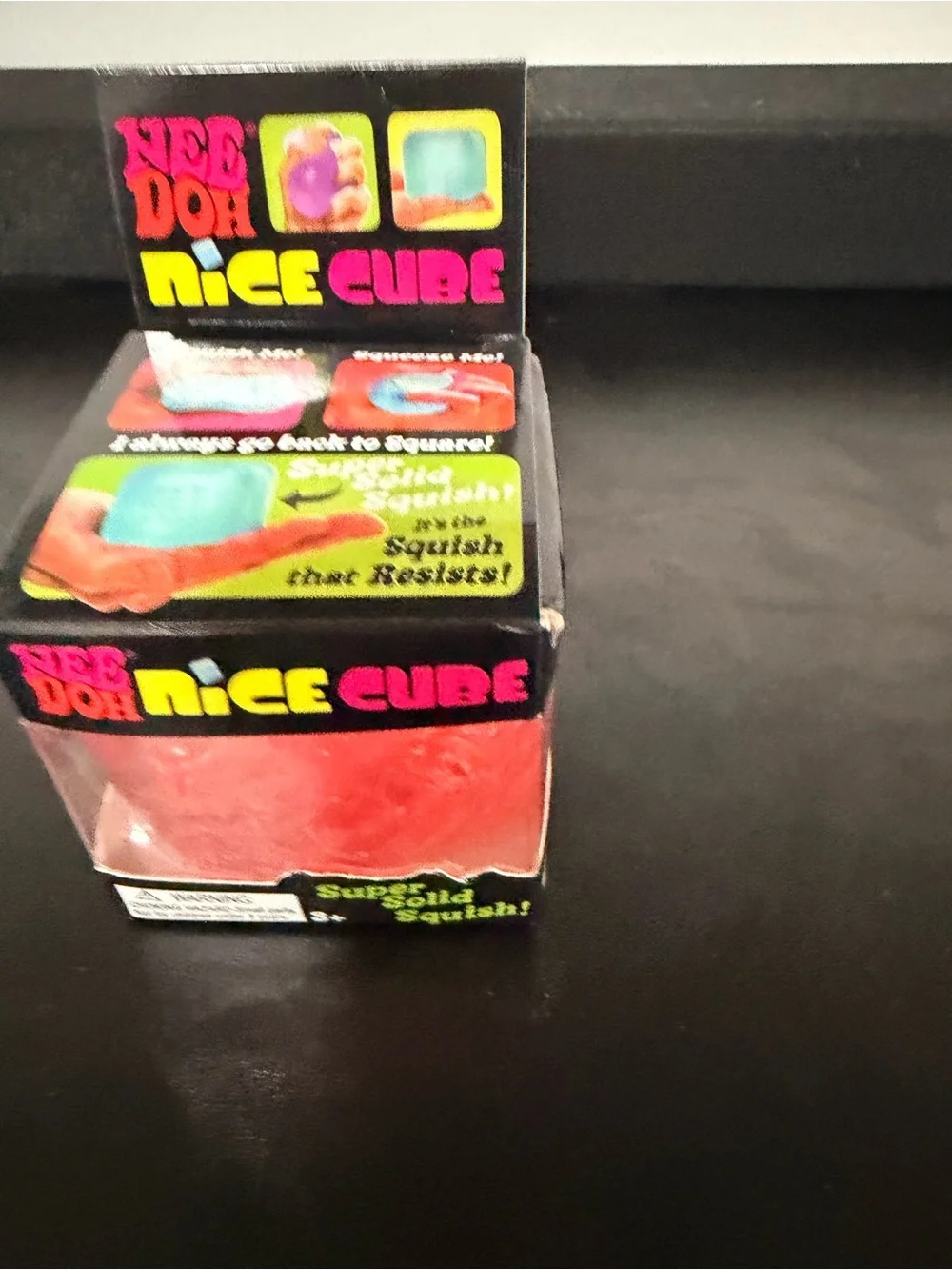 Nee Doh Nice Cube Super Solid Squish - Red